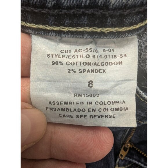 Vintage Zena Jeans Womens 8 Blue Denim Stretch Straight Leg 2000s 814-0118-54 - Picture 13 of 14